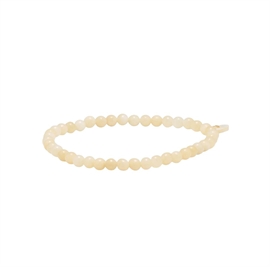 Soi Petite Gul Jade Stretch Armbånd 4 mm